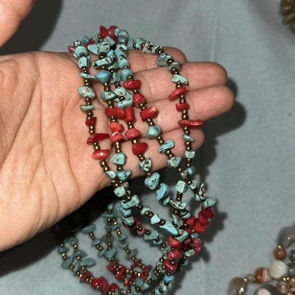 Stone/ beads necklace - Picture 4 of 4